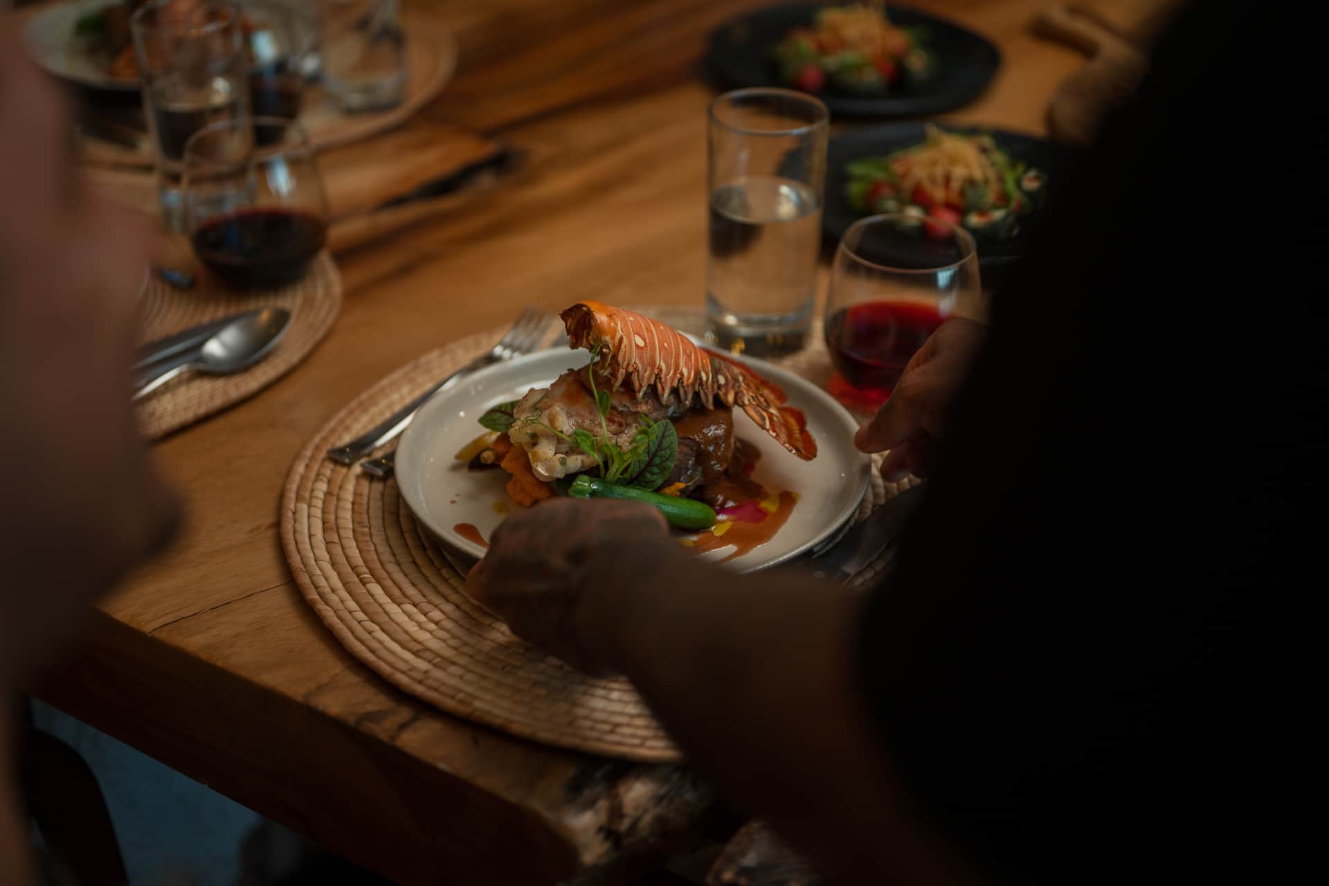 Private dinner service at Villa TuluMar