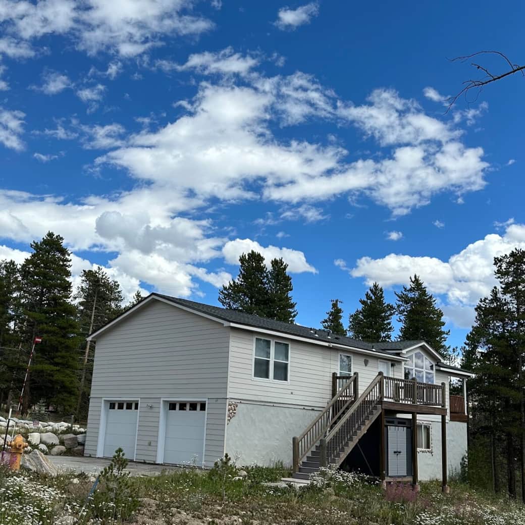 Front of the house during summer