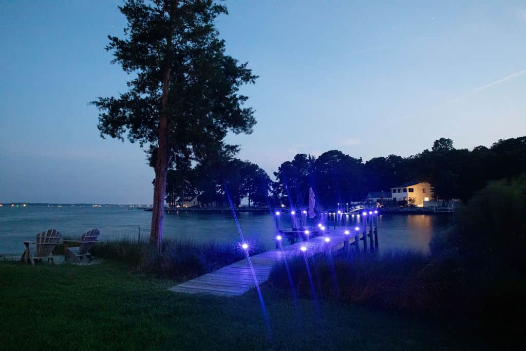 The dock at night