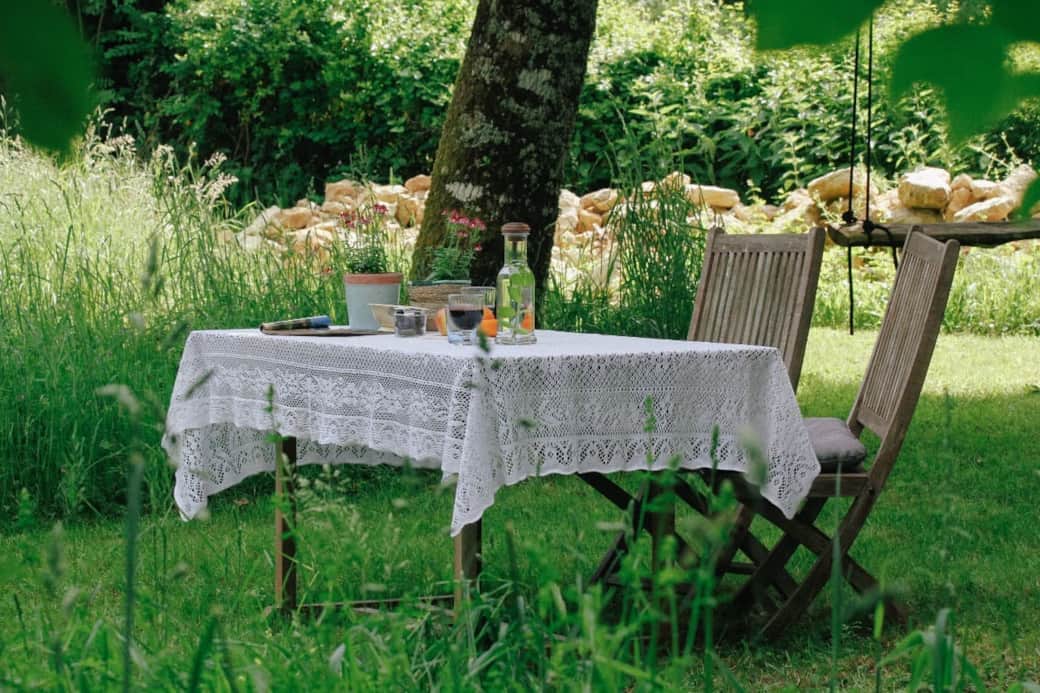 Table in the garden