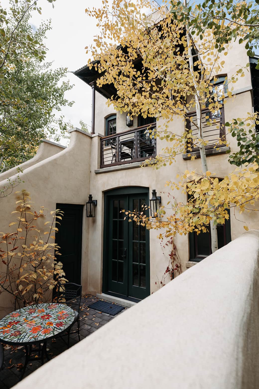 Your private courtyard off downstairs queen bed suite