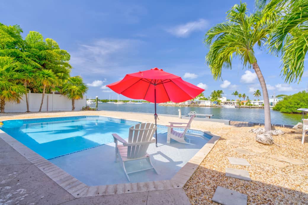 Enjoy the view by the pool