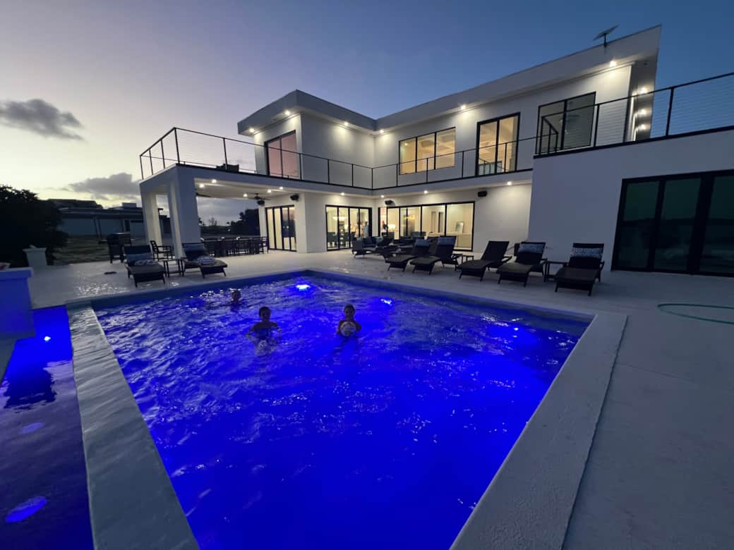 Pool at night