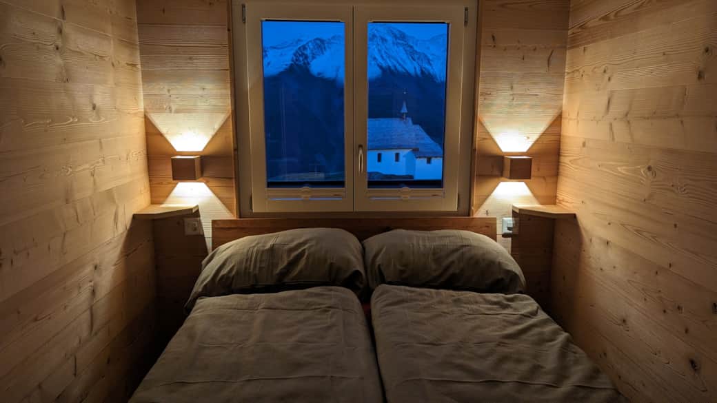 Schlaftzimmer bei Nacht