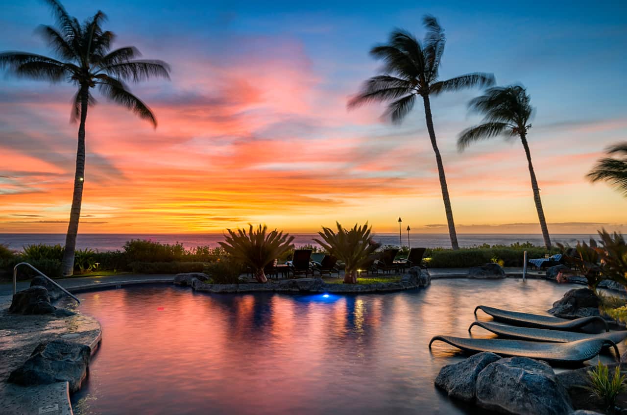  Sunset view at Hali'i Kai!!  Can't get enough of it!