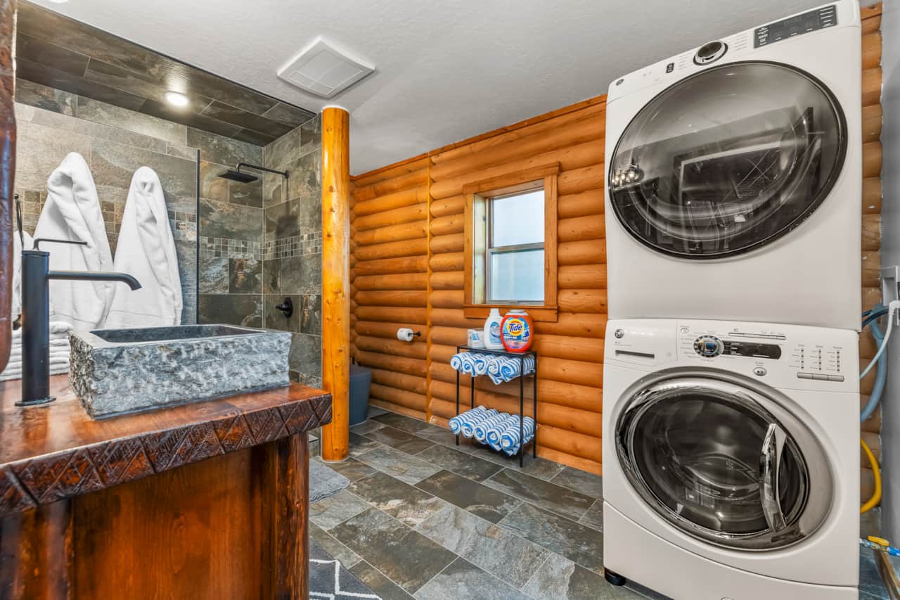 Laundry + Bathroom