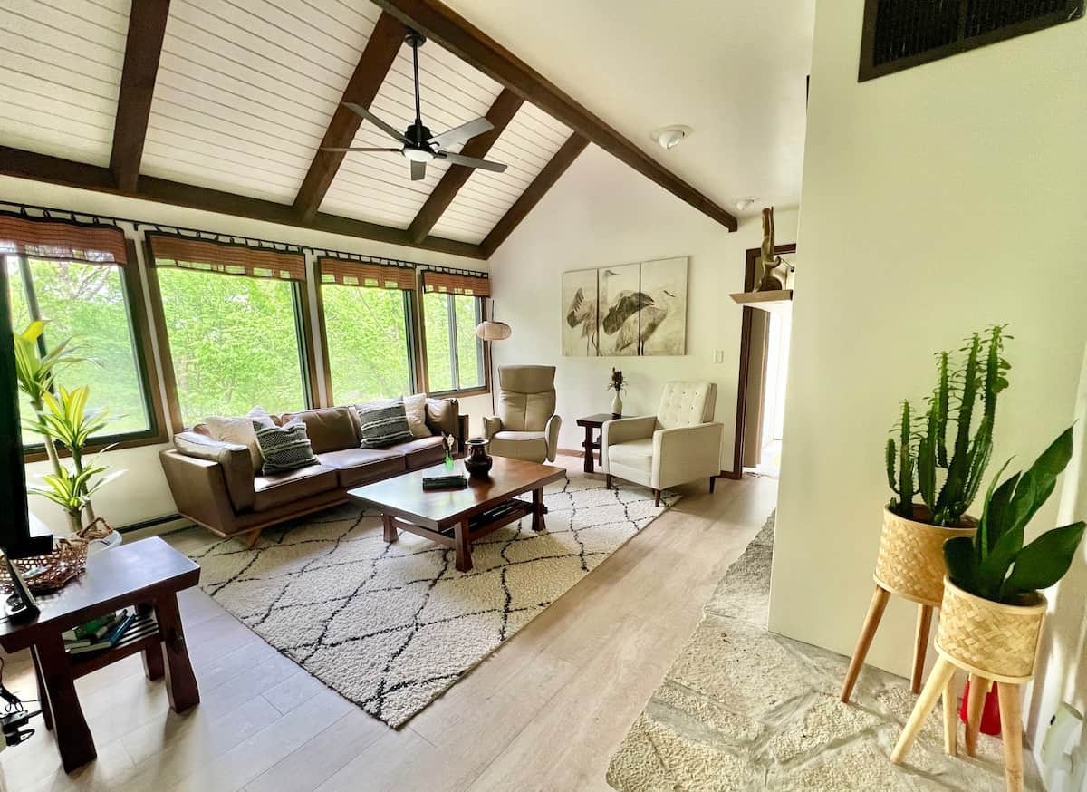 Outdoor views from the living room