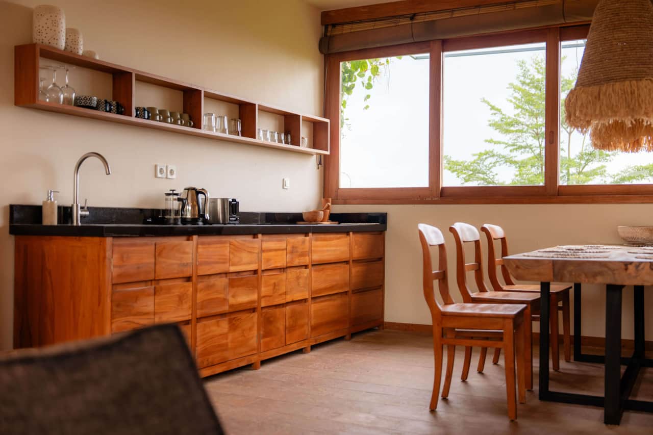 Kitchen and dining area