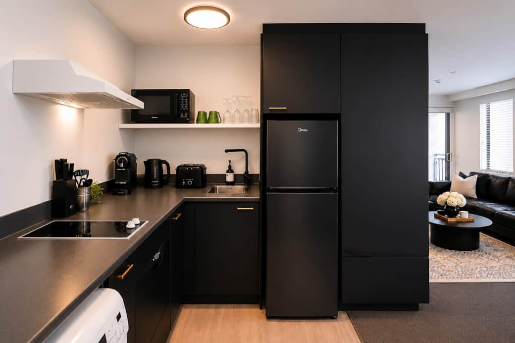 If you're eating in there's all the basics including a Nespresso machine for your morning coffee.