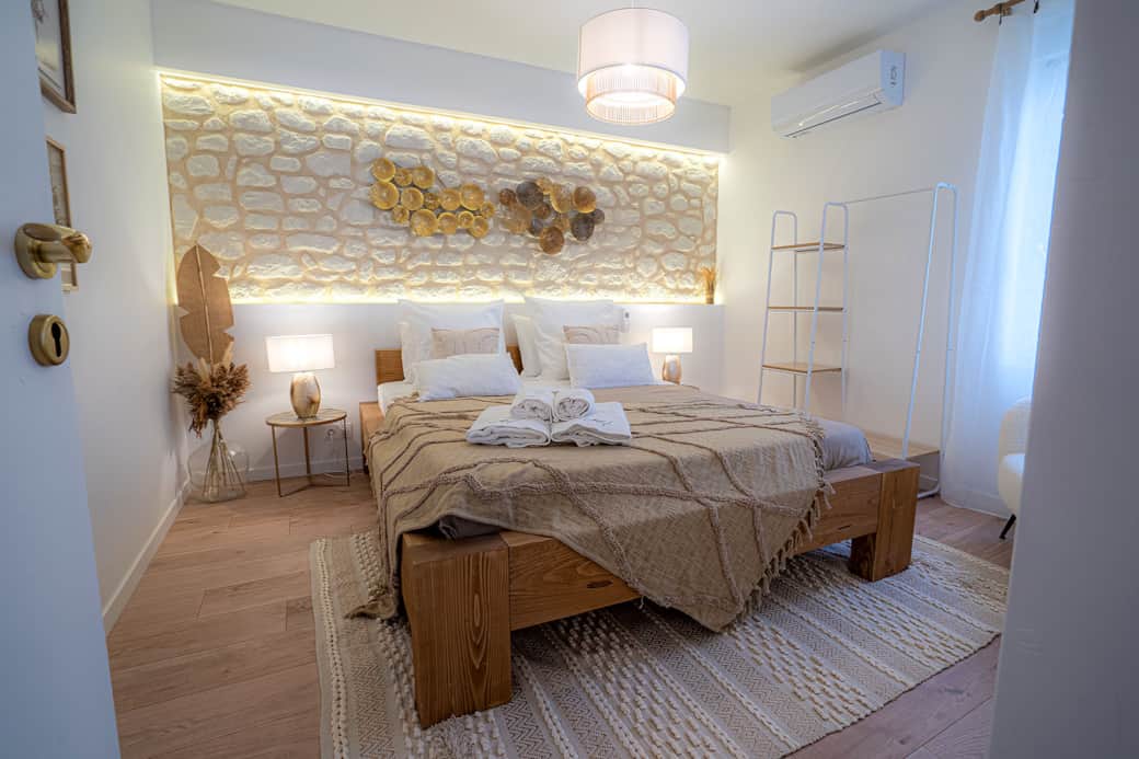 The Master Bedroom "queen size bed"