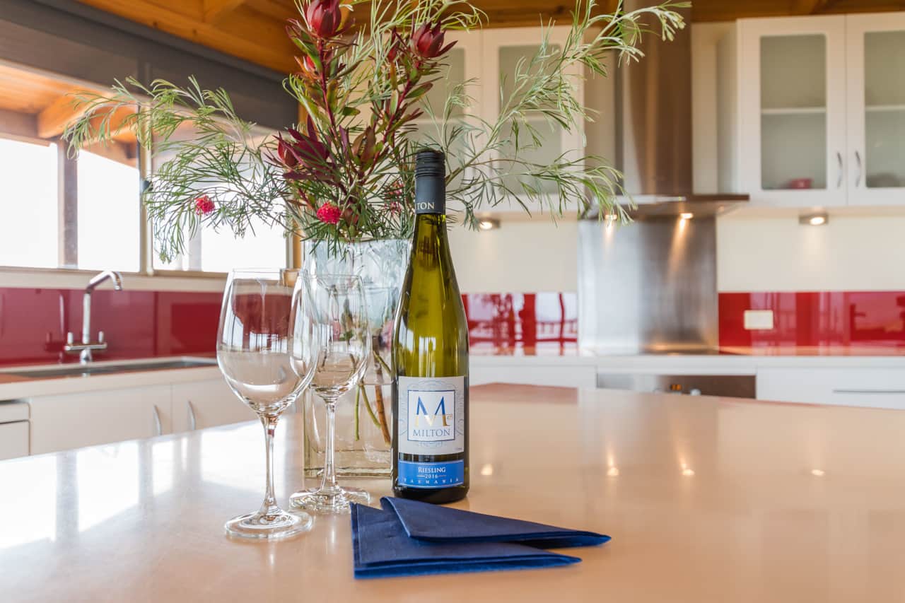 Enjoy a drink in the state-of-the-art kitchen
