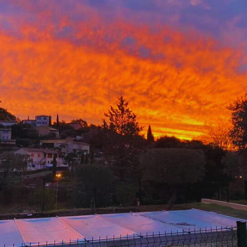 Les coucher de soleil du sud...