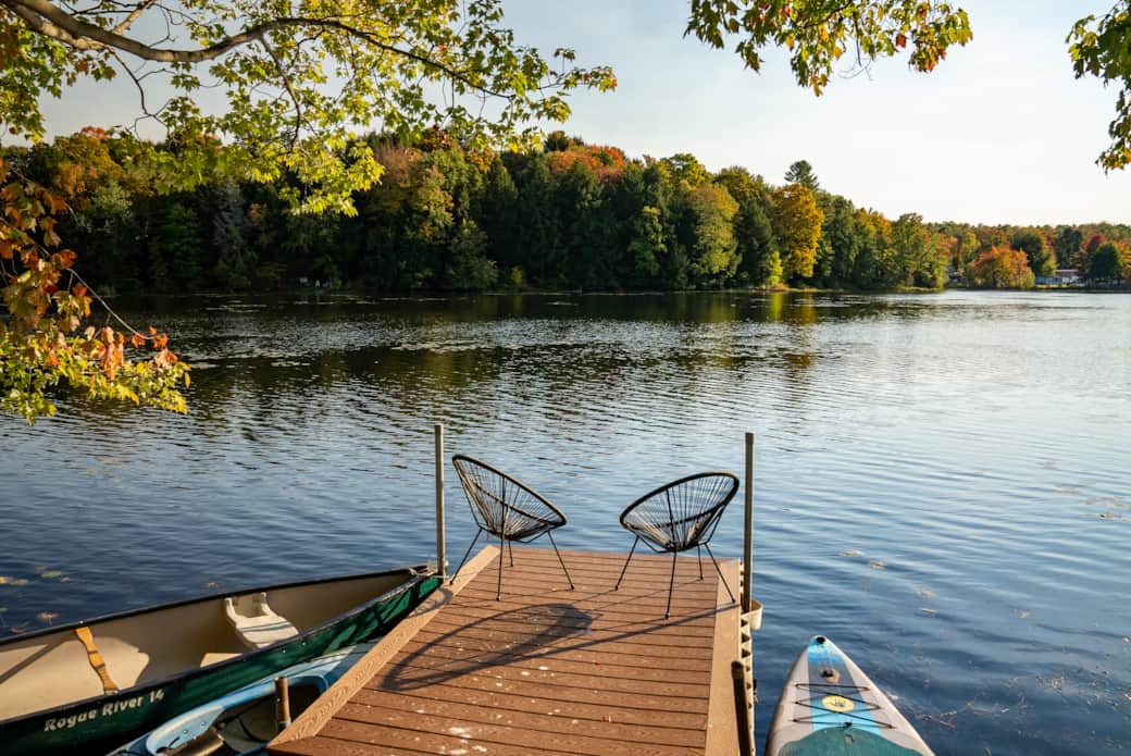 Relax on the dock, paddle out in one of our kayaks, explore by canoe or paddle-board