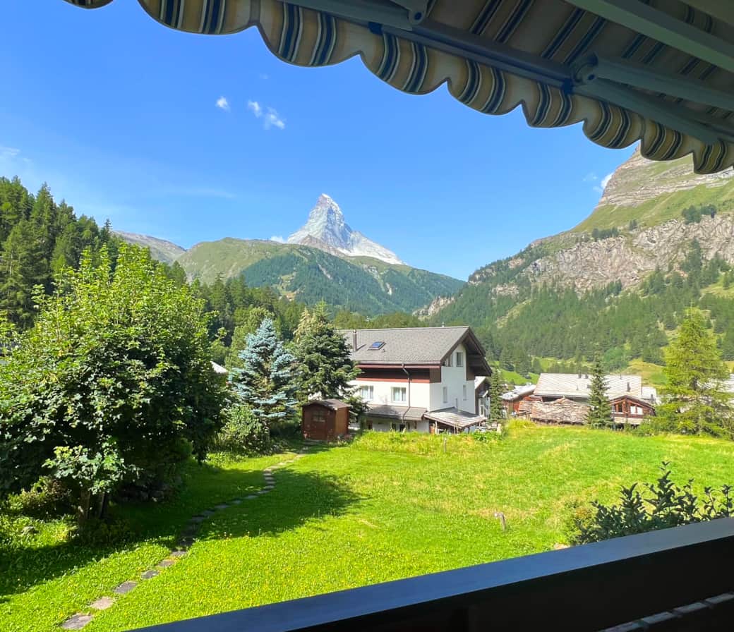 Studio Haus Vira Aussicht von Balkon Studio Haus Vira Aussicht von Balkon