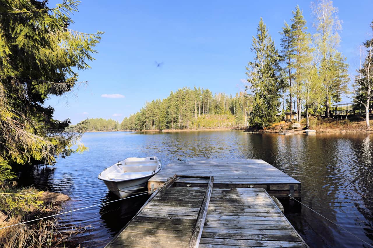 Ferienhaus am See - Tived - Ruderboot