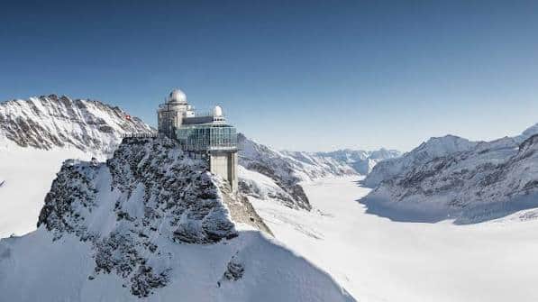 Jungfraujoch Top of Europe and the Aletsch Glacier