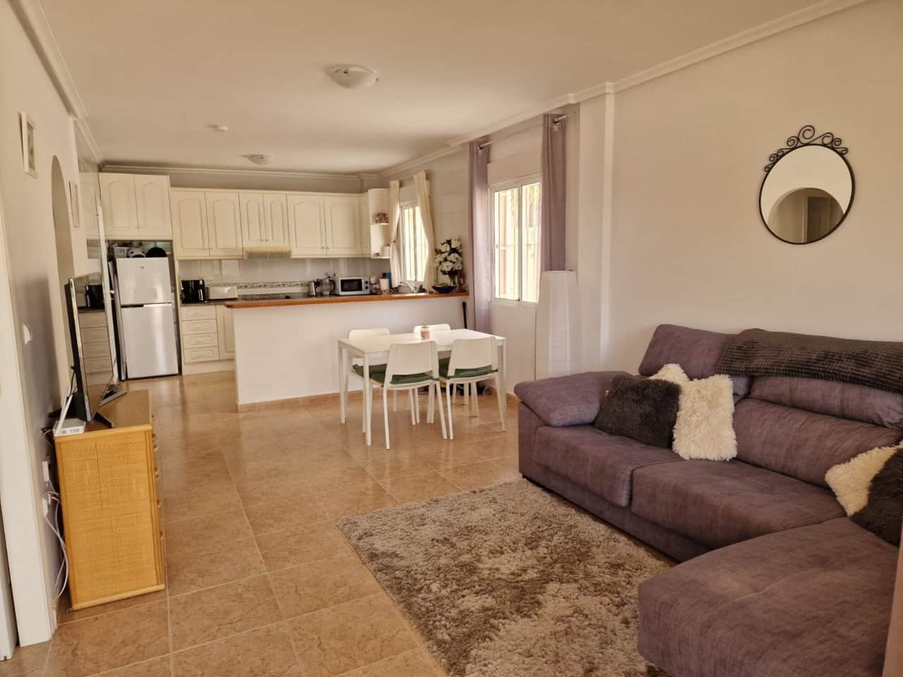 Living/dining/kitchen area open plan 