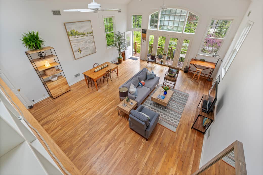Windows to back deck