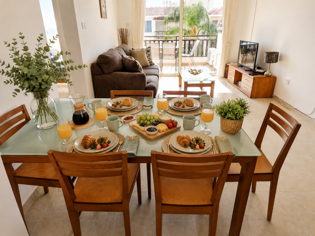 Large living/dining space