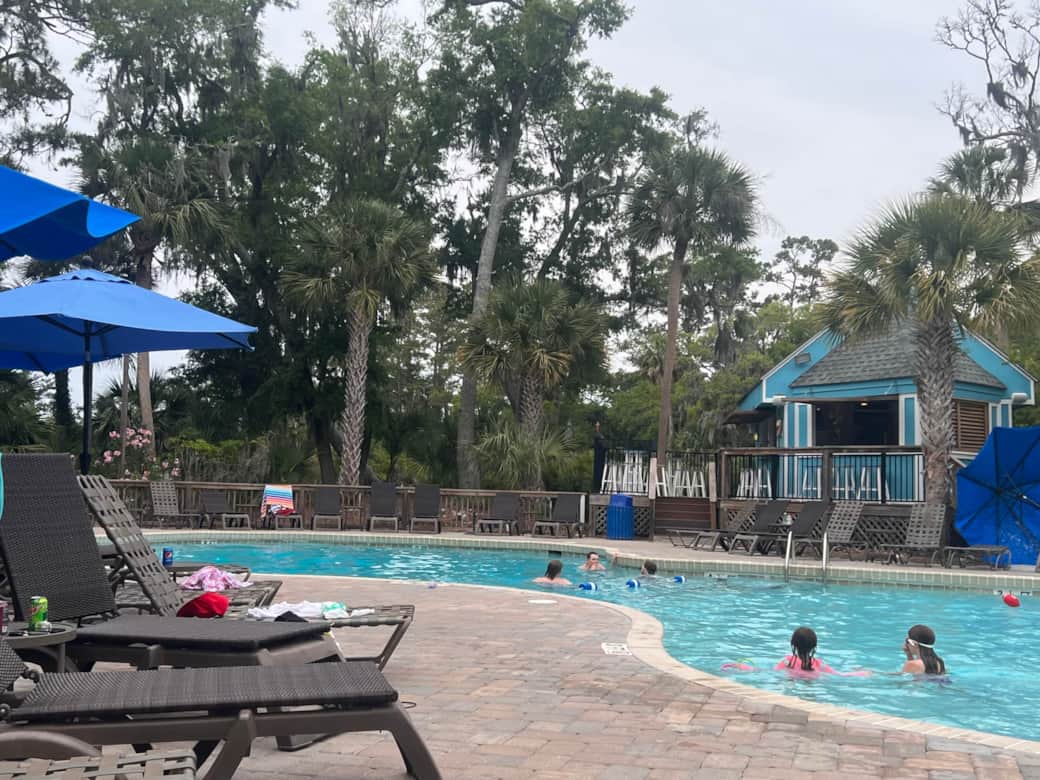 Wyndham Pool Use behind Waters Edge cafe