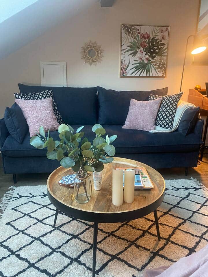 Unwind on a comfortable sofa in this stylish Annecy city retreat