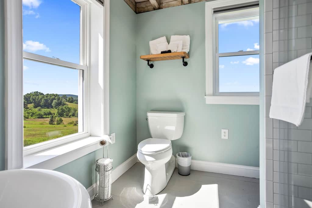 Bathroom 2, soaking tub and walk in shower!