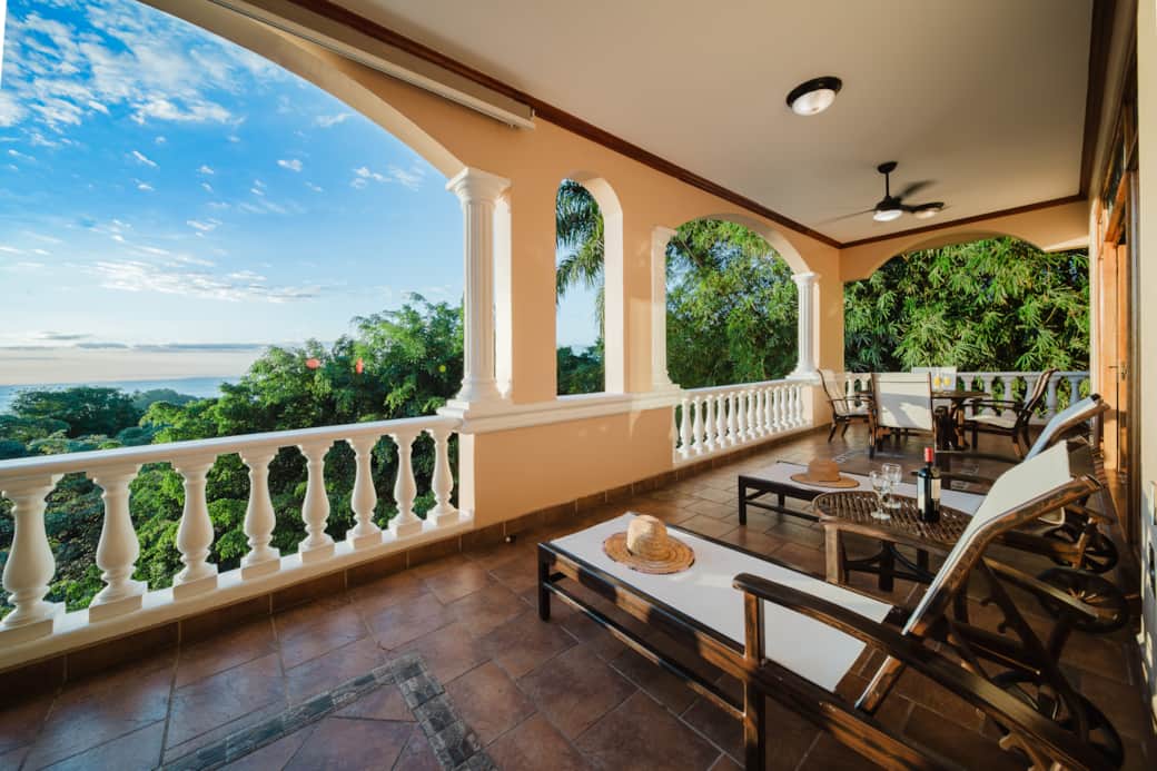 Ocean-view terrace for morning coffee and sunset moments Ocean-view terrace for morning coffee and sunset moments