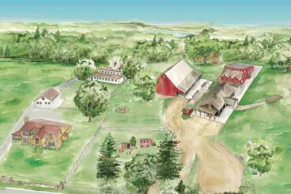 Artist rendering of our historic farmstead