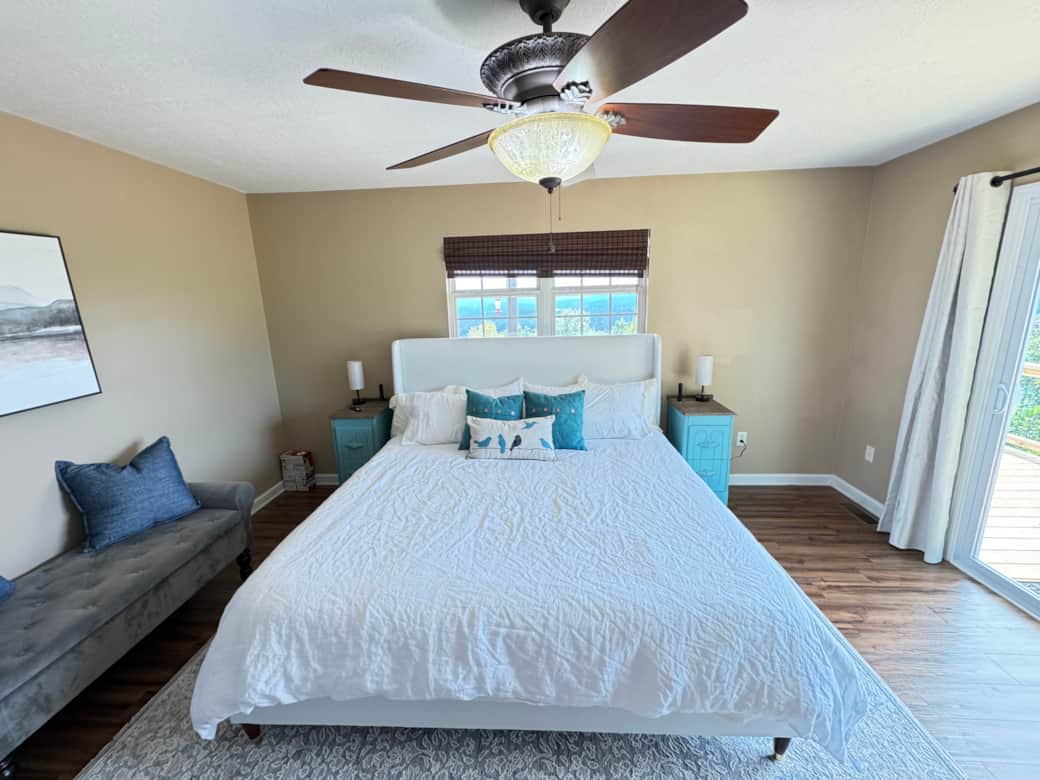 Main Floor Master with Walkout to Deck