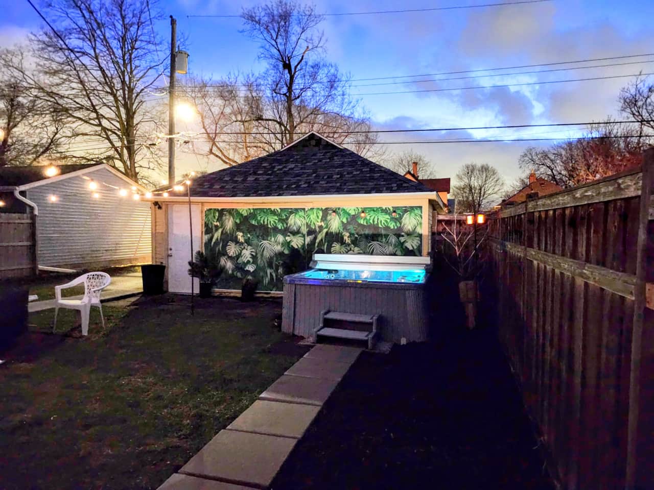 Relaxing backyard