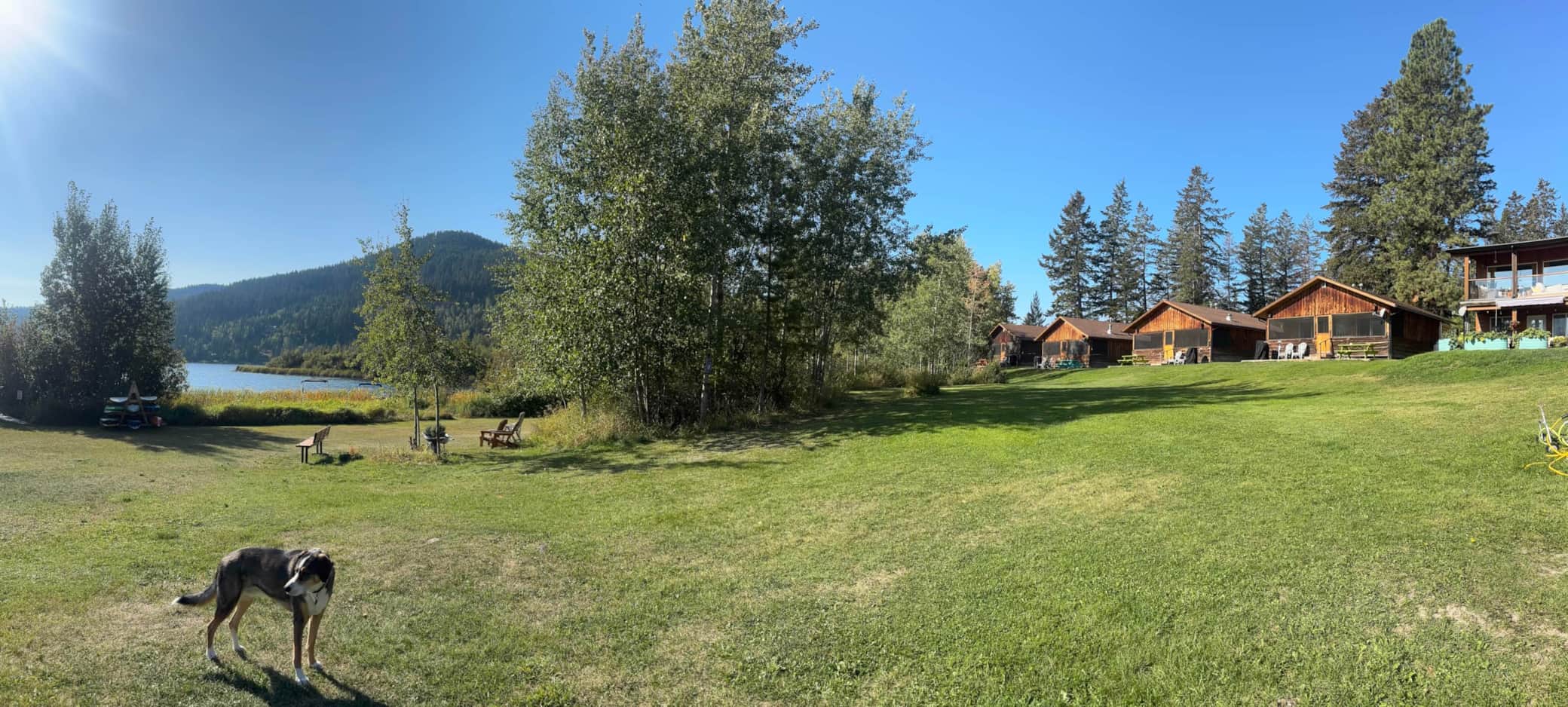 Lakefront Cabin Pano