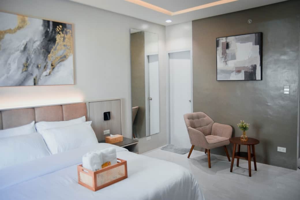 Bright, modern space designed for comfort — perfect for work trips or getaways.