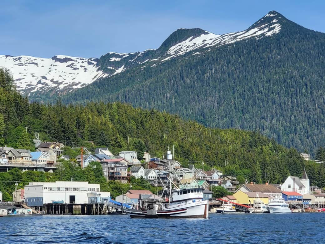 Beautiful Deer Mountain and downtown Ketchikan