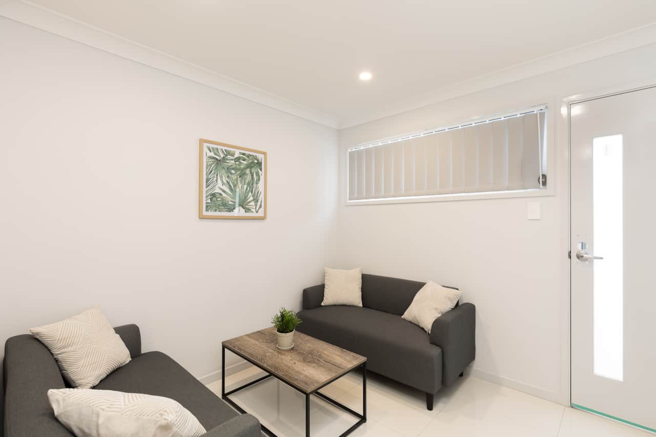 Living Area: Open living space with comfortable seating 