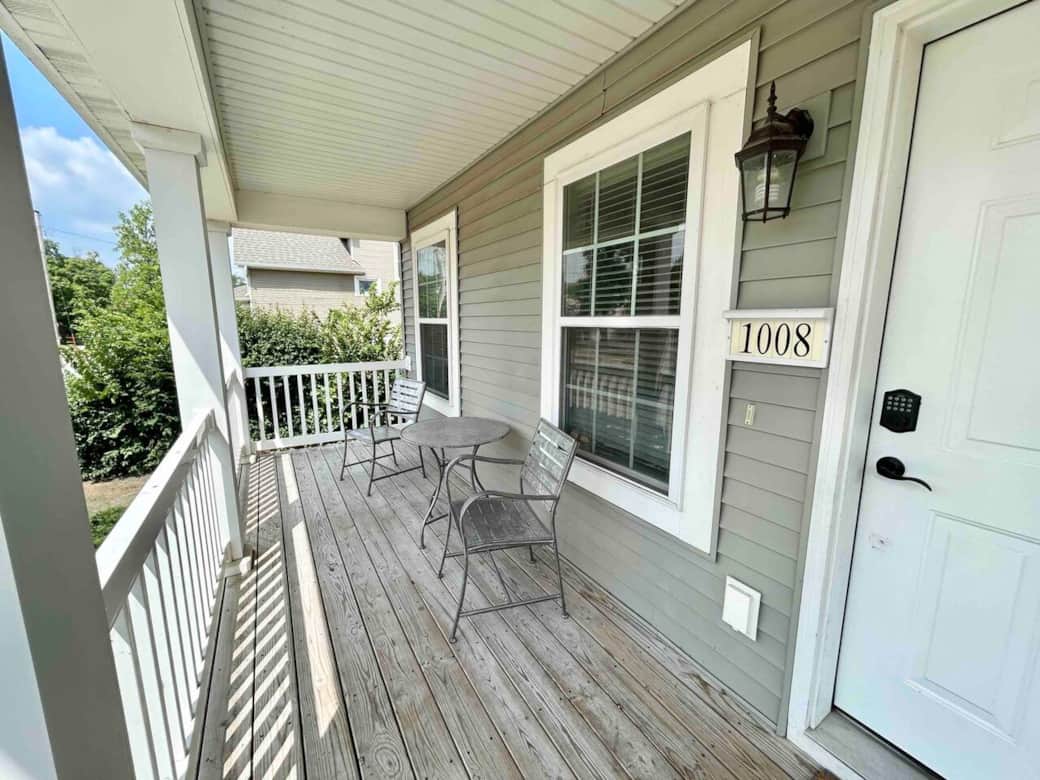 Front porch. Front porch.