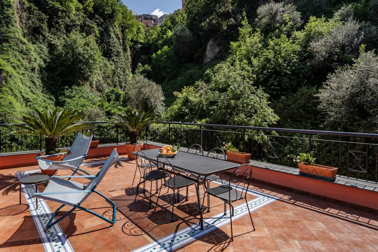 Private terrace. A parasol will be provide during your stay