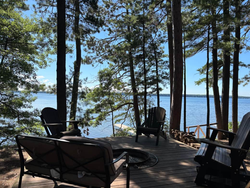 Firepit with a view - firewood included. 