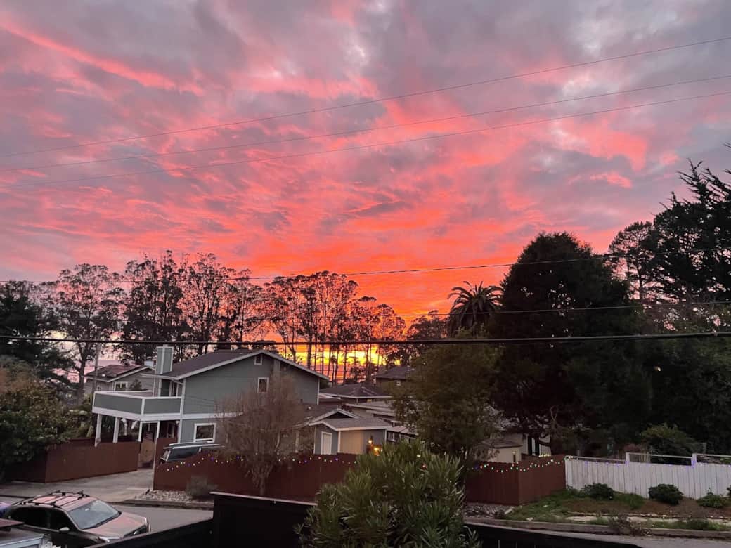 Sunset view as recently captured by a guest