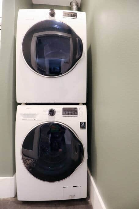In unit washer and dryer