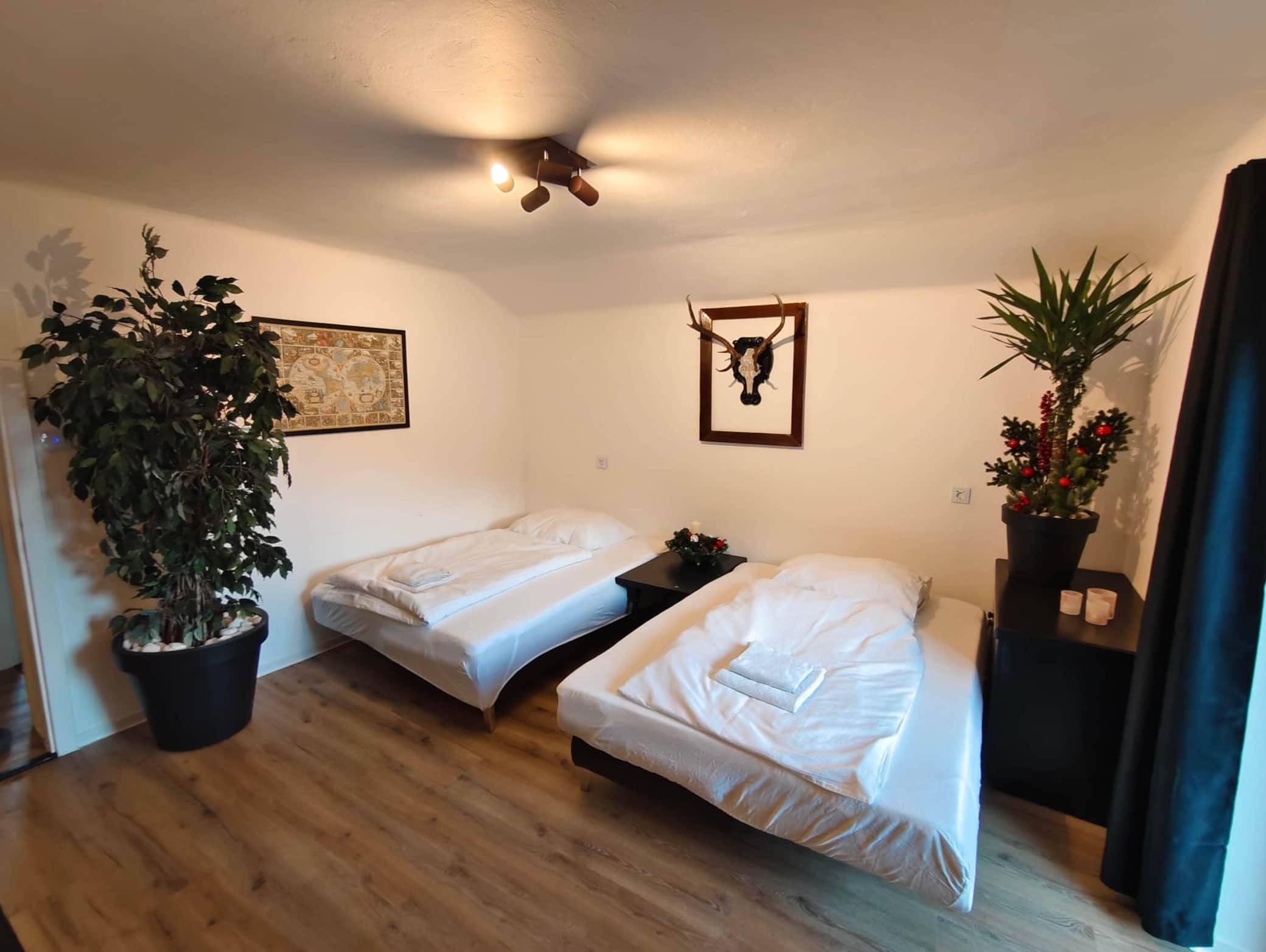 Wohnzimmer mit Betten