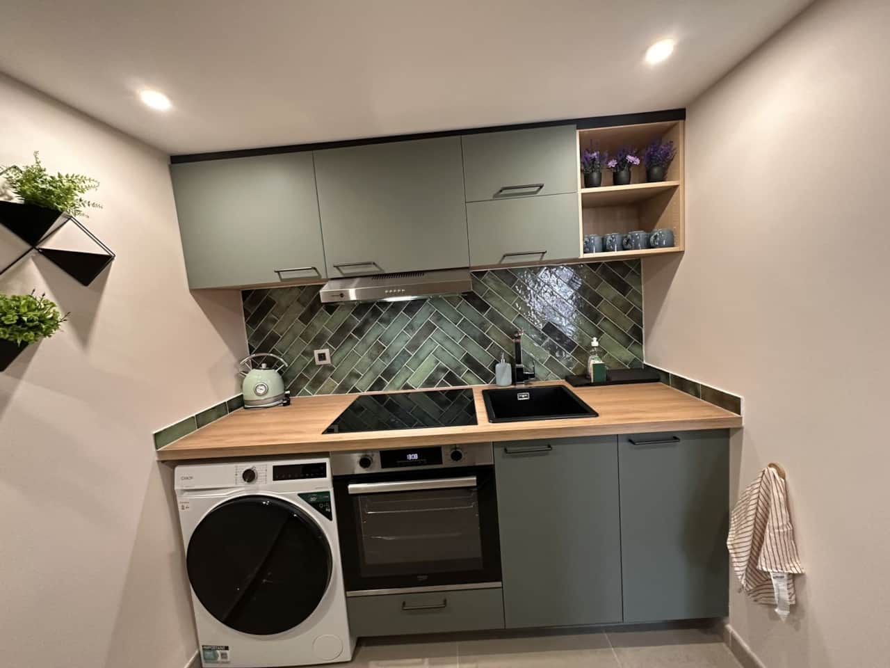 La cucina completamente attrezzata