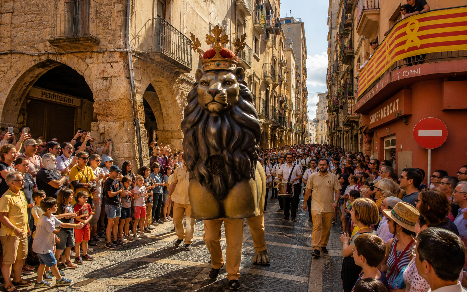 Santa Tecla festival atmosphere filling the streets of Tarragona