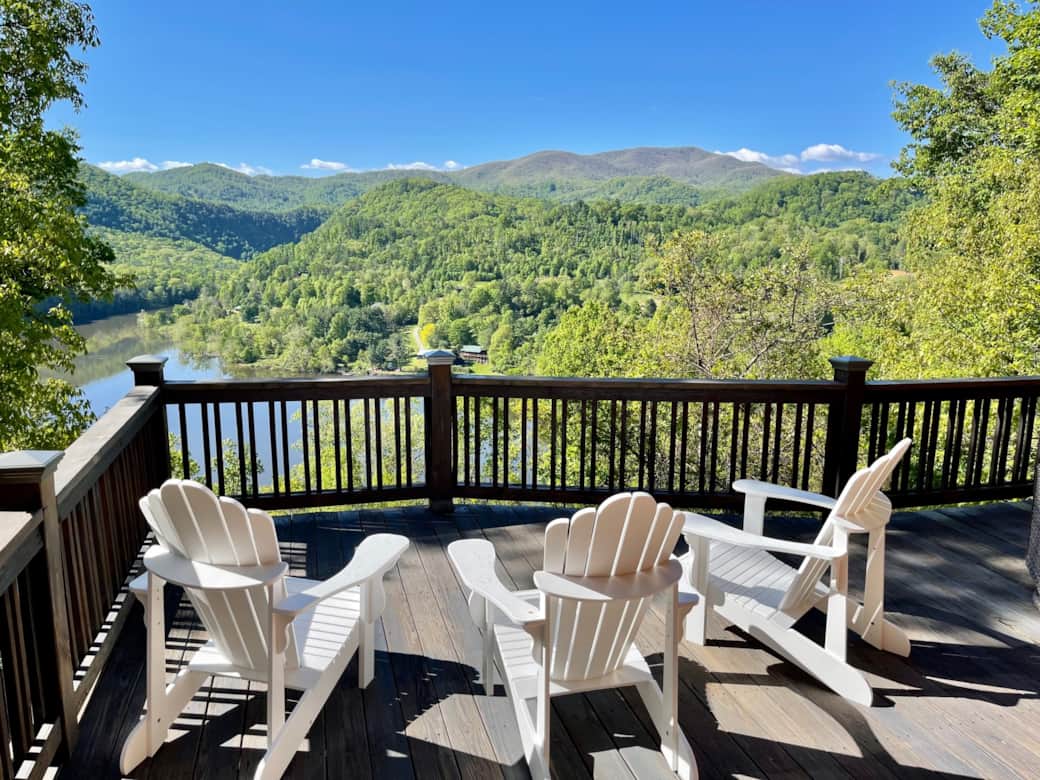 Adirondack Chairs on the deck