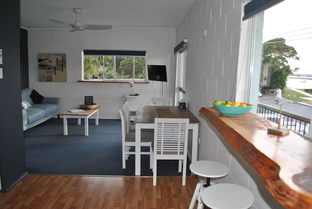Lounge and Dining area showing Breakfast Bar
