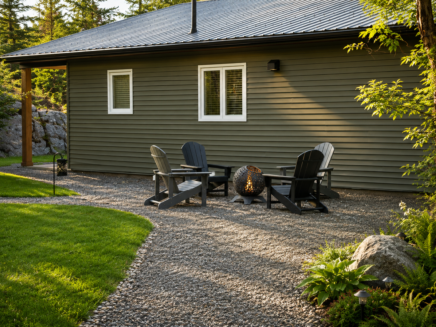 Modern furnished waterfront cottage for business and extended stays in Placentia Bay Newfoundland
