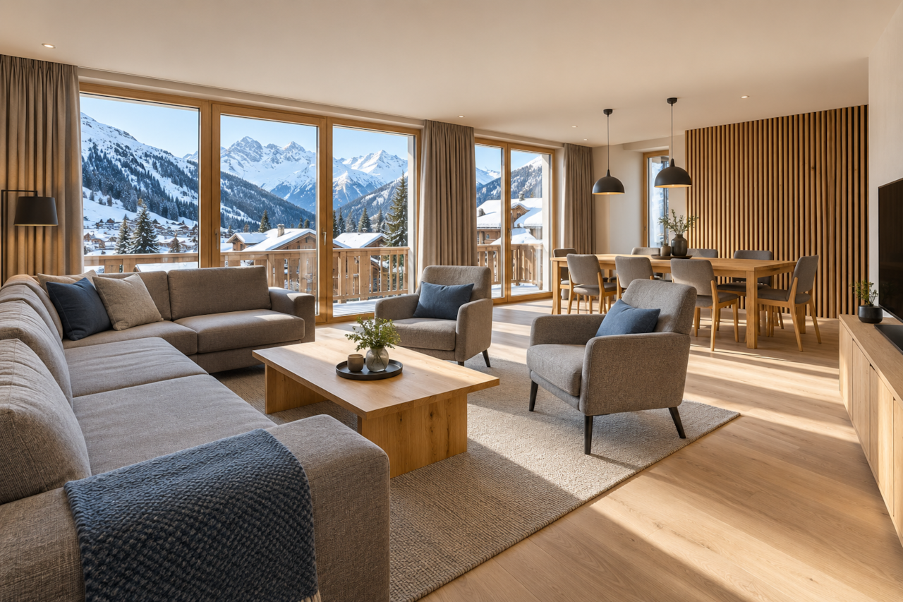 Arlberg wohnzimmer