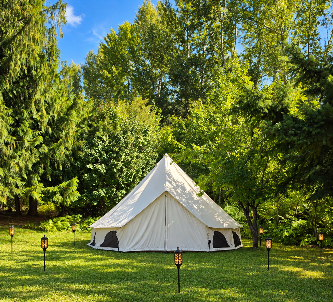 A Peaceful Meadow Glamping Escape Surrounded by Nature