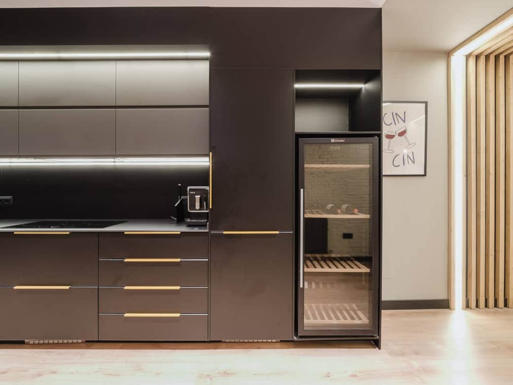Kitchen and Wine Cabinet