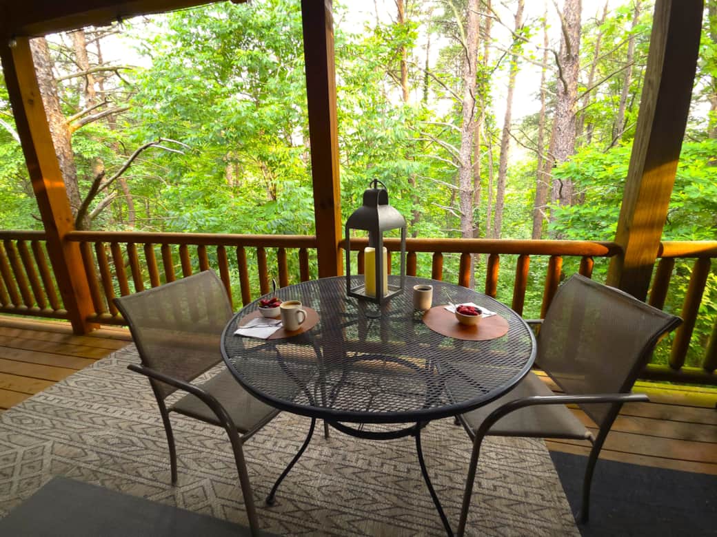 Tranquil back deck 1