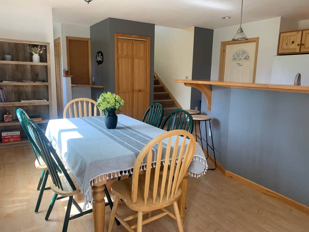Kitchen Table for sharing a meal or play one of the board games provided. 